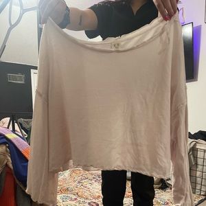 cream free people long sleeve